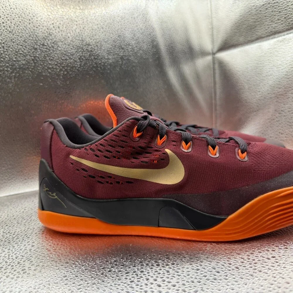 Size 7Y Nike Kobe 9 IX EM Deep Garnet GS Hyper Crimson Kids‎ Shoes 653593-601